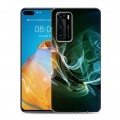 Дизайнерский пластиковый чехол для Huawei P40 Абстракции Дым