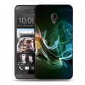 Дизайнерский пластиковый чехол для HTC Desire 700 Абстракции Дым