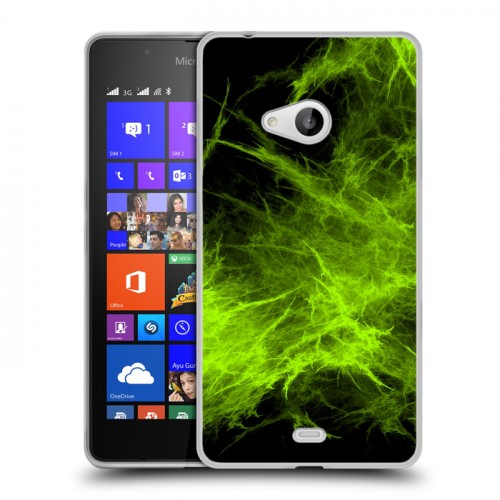 Дизайнерский пластиковый чехол для Microsoft Lumia 540 Абстракции Дым