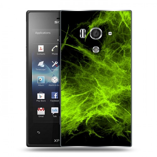 Дизайнерский пластиковый чехол для Sony Xperia acro S Абстракции Дым