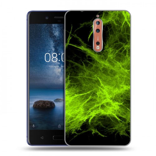 Дизайнерский пластиковый чехол для Nokia 8 Абстракции Дым