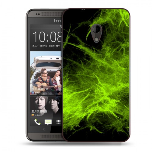 Дизайнерский пластиковый чехол для HTC Desire 700 Абстракции Дым