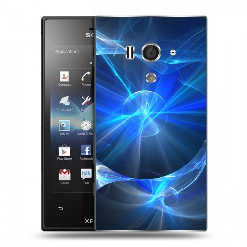 Дизайнерский пластиковый чехол для Sony Xperia acro S Абстракции Дым