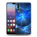 Дизайнерский силиконовый с усиленными углами чехол для Huawei P20 Pro Абстракции Дым