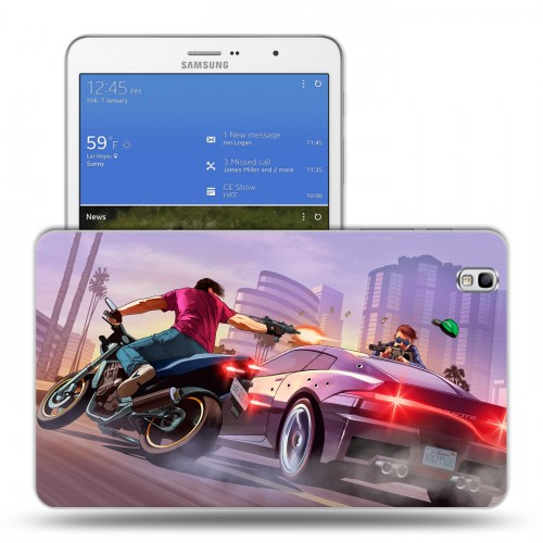 Дизайнерский силиконовый чехол для Samsung Galaxy Tab Pro 8.4 Gta 