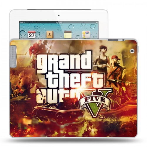 Дизайнерский пластиковый чехол для Ipad 2/3/4 Gta 