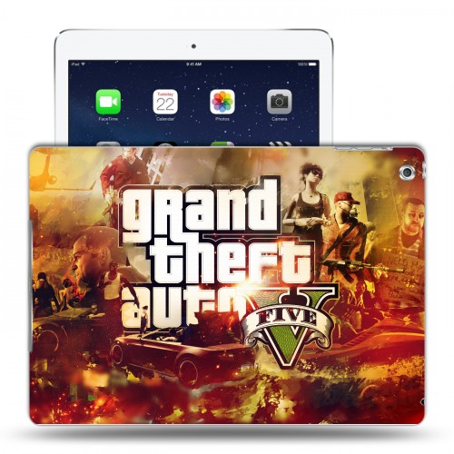 Дизайнерский силиконовый чехол для Ipad Air Gta 