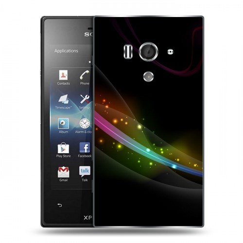 Дизайнерский пластиковый чехол для Sony Xperia acro S Абстракции Дым