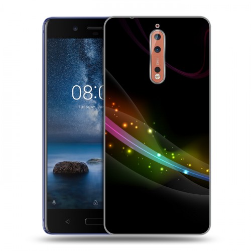 Дизайнерский пластиковый чехол для Nokia 8 Абстракции Дым