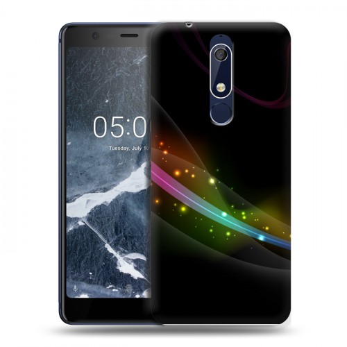 Дизайнерский пластиковый чехол для Nokia 5.1 Абстракции Дым