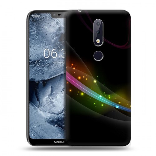 Дизайнерский пластиковый чехол для Nokia 6.1 Plus Абстракции Дым