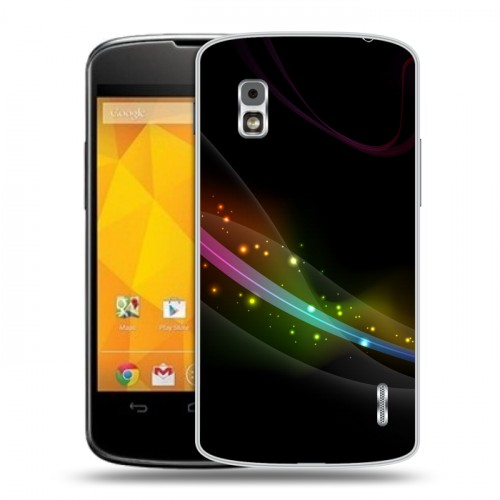 Дизайнерский пластиковый чехол для LG Google Nexus 4 Абстракции Дым