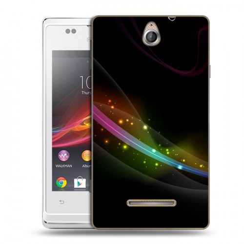 Дизайнерский пластиковый чехол для Sony Xperia E Абстракции Дым