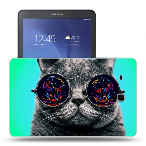 Дизайнерский силиконовый чехол для Samsung Galaxy Tab E 9.6 Кошки 
