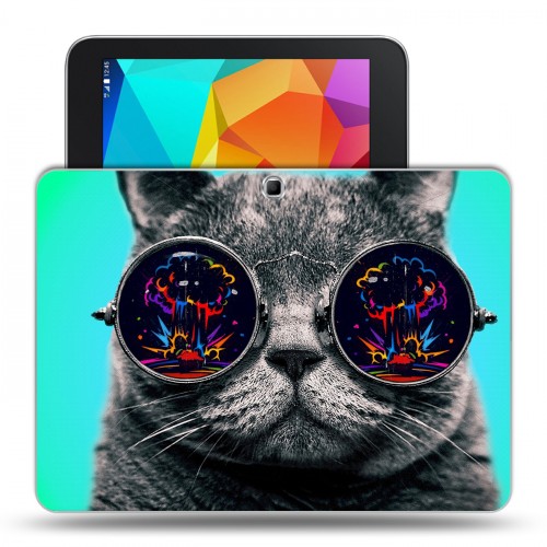 Дизайнерский силиконовый чехол для Samsung Galaxy Tab 4 10.1 Кошки 