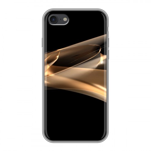 Дизайнерский силиконовый с усиленными углами чехол для Iphone 7 Абстракции Дым