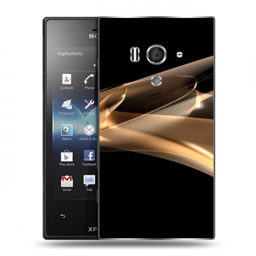 Дизайнерский пластиковый чехол для Sony Xperia acro S Абстракции Дым