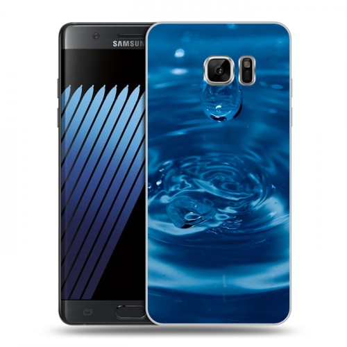 Дизайнерский пластиковый чехол для Samsung Galaxy Note 7 Абстракции Капли