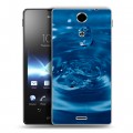 Дизайнерский пластиковый чехол для Sony Xperia TX Абстракции Капли