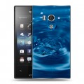 Дизайнерский пластиковый чехол для Sony Xperia acro S Абстракции Капли