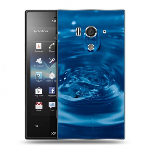 Дизайнерский пластиковый чехол для Sony Xperia acro S Абстракции Капли