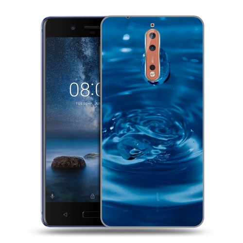 Дизайнерский пластиковый чехол для Nokia 8 Абстракции Капли