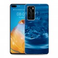 Дизайнерский пластиковый чехол для Huawei P40 Абстракции Капли