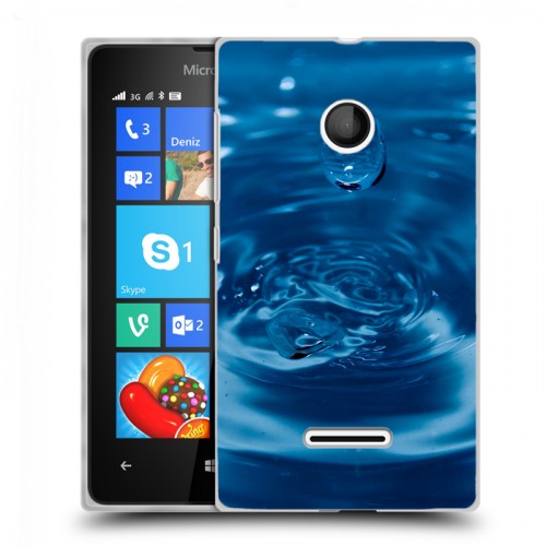 Дизайнерский пластиковый чехол для Microsoft Lumia 435 Абстракции Капли