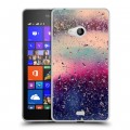 Дизайнерский пластиковый чехол для Microsoft Lumia 540 Абстракции Капли