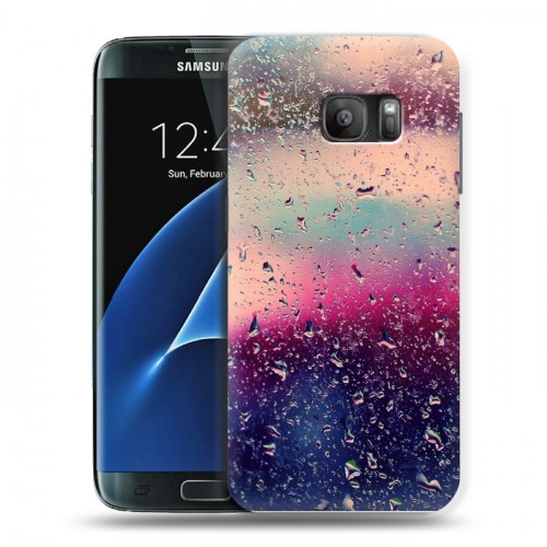 Дизайнерский силиконовый с усиленными углами чехол для Samsung Galaxy S7 Абстракции Капли