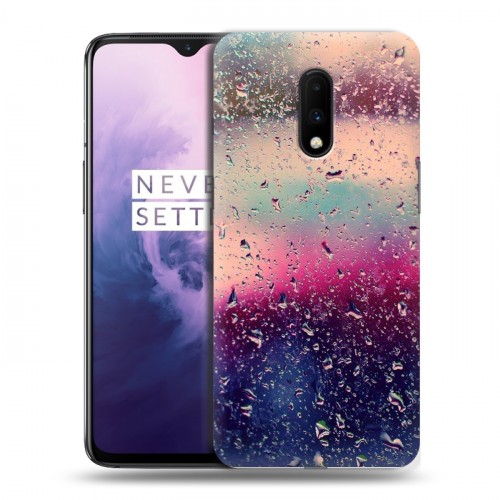 Дизайнерский пластиковый чехол для OnePlus 7 Абстракции Капли