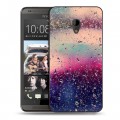 Дизайнерский пластиковый чехол для HTC Desire 700 Абстракции Капли