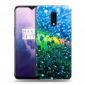 Дизайнерский пластиковый чехол для OnePlus 7 Абстракции Капли