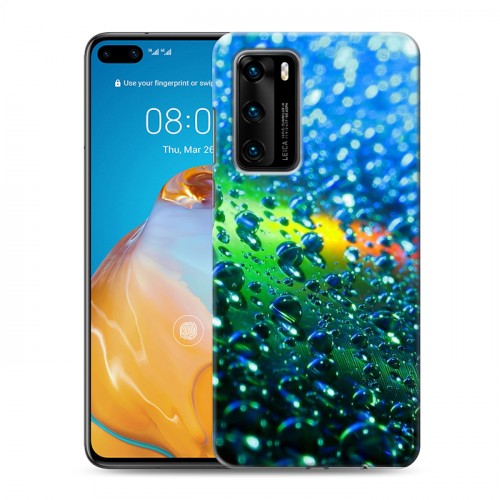 Дизайнерский пластиковый чехол для Huawei P40 Абстракции Капли