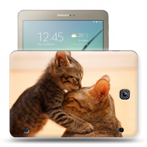 Дизайнерский силиконовый чехол для Samsung Galaxy Tab S2 8.0 Кошки 