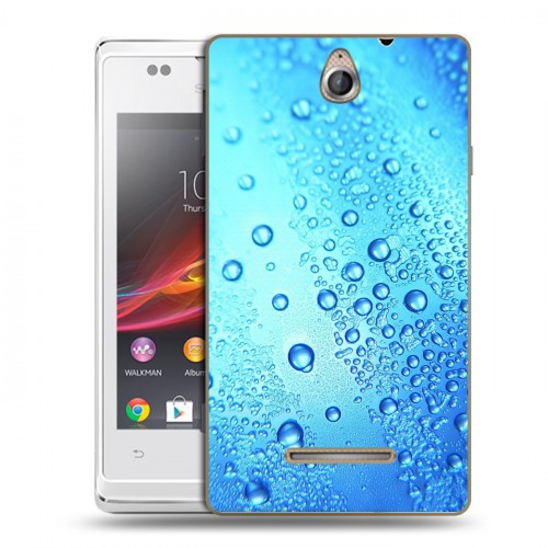 Дизайнерский пластиковый чехол для Sony Xperia E Абстракции Капли