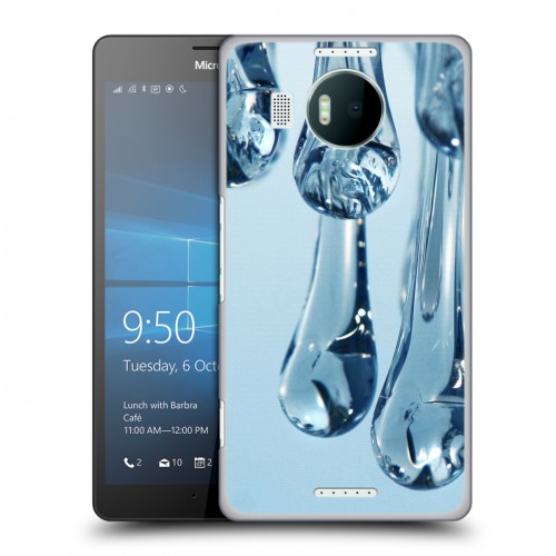 Дизайнерский пластиковый чехол для Microsoft Lumia 950 XL Абстракции Капли