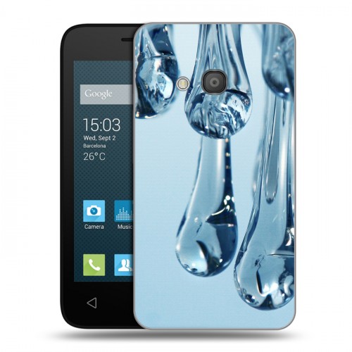 Дизайнерский пластиковый чехол для Alcatel One Touch Pixi 4 (4) Абстракции Капли