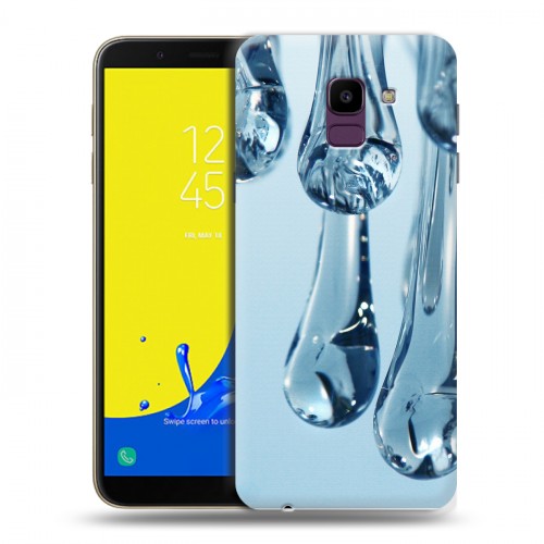 Дизайнерский пластиковый чехол для Samsung Galaxy J6 Абстракции Капли