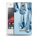 Дизайнерский пластиковый чехол для Sony Xperia E Абстракции Капли