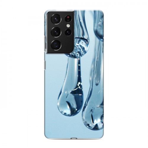 Дизайнерский пластиковый чехол для Samsung Galaxy S21 Ultra Абстракции Капли