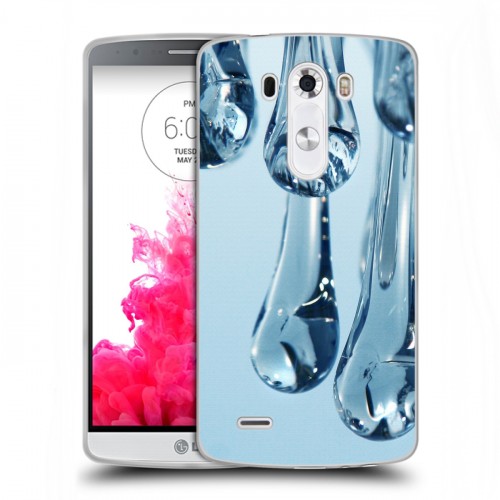 Дизайнерский пластиковый чехол для LG G3 (Dual-LTE) Абстракции Капли