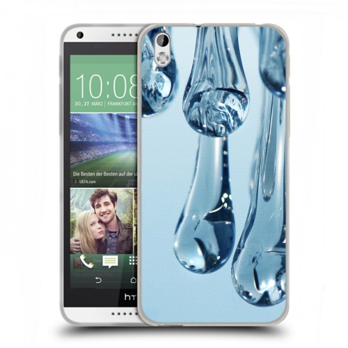 Дизайнерский пластиковый чехол для HTC Desire 816 Абстракции Капли