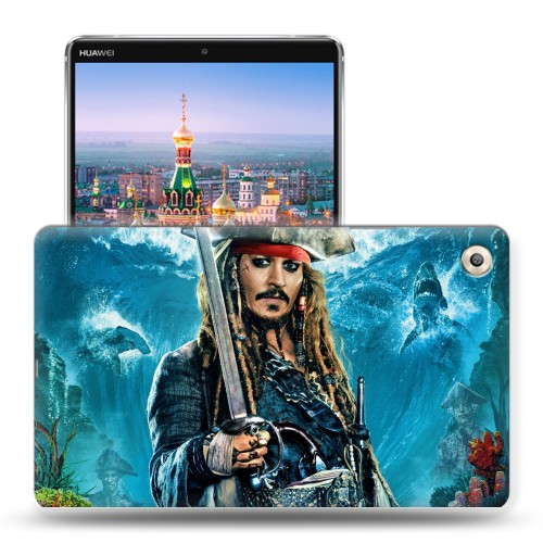 Дизайнерский пластиковый чехол для Huawei MediaPad M5 8.4 Пираты карибского моря