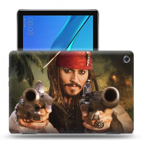 Дизайнерский силиконовый чехол для Huawei MediaPad M5 Lite Пираты карибского моря