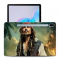 Дизайнерский силиконовый с усиленными углами чехол для Samsung Galaxy Tab S6 Пираты карибского моря