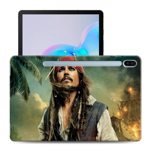 Дизайнерский силиконовый с усиленными углами чехол для Samsung Galaxy Tab S6 Пираты карибского моря