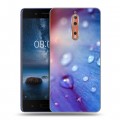 Дизайнерский пластиковый чехол для Nokia 8 Абстракции Капли