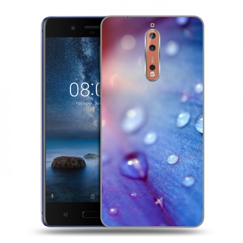 Дизайнерский пластиковый чехол для Nokia 8 Абстракции Капли