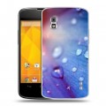 Дизайнерский пластиковый чехол для LG Google Nexus 4 Абстракции Капли